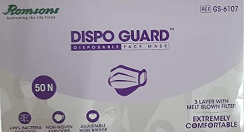 ROMSONS DISPO GUARD 3PLY FACEMASK