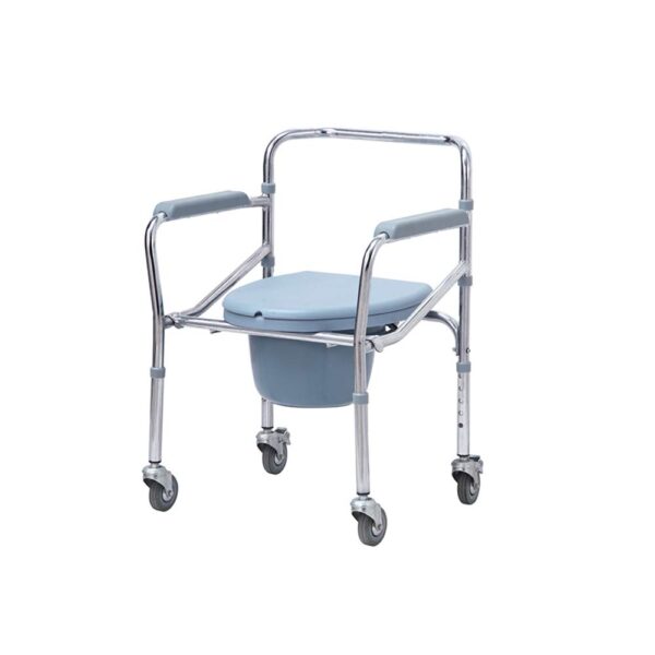 commode wheelchair with wheels