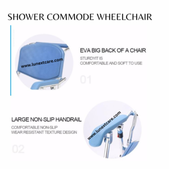 SHOWER COMMODE WHEELCHAIR