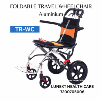 TRAVEL ALUMINIUM FOLDABLE WHEELCHAIR