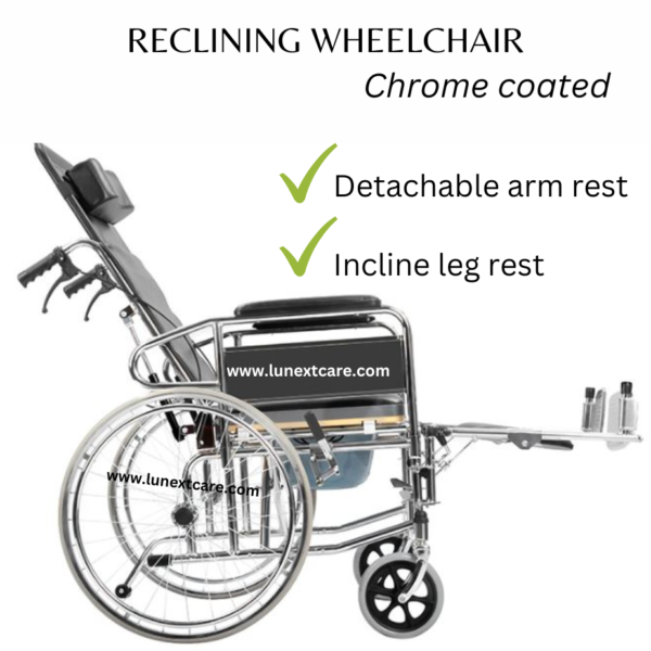 Reclining wheelchair with commode chennai