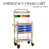 Emergency crash cart trolley