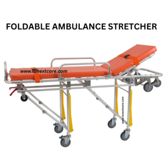 Folding ambulance stretcher