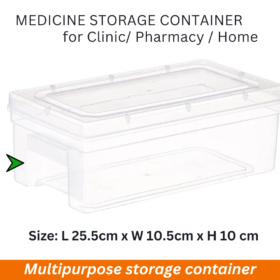 Tablet storage container for home