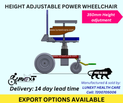 Height adjustable Electric wheelchair chennai