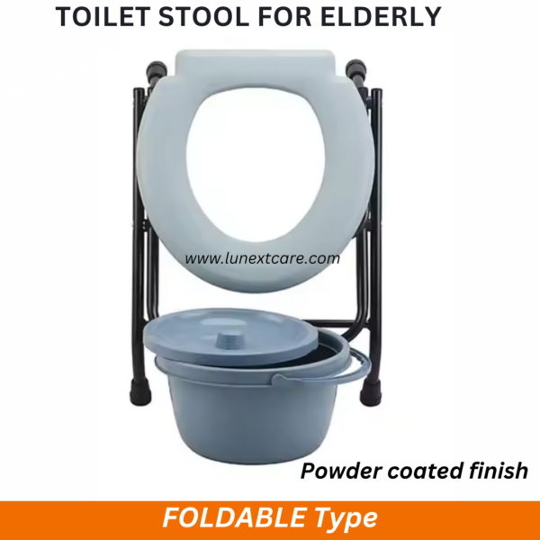 Toilet commode stool for elderly