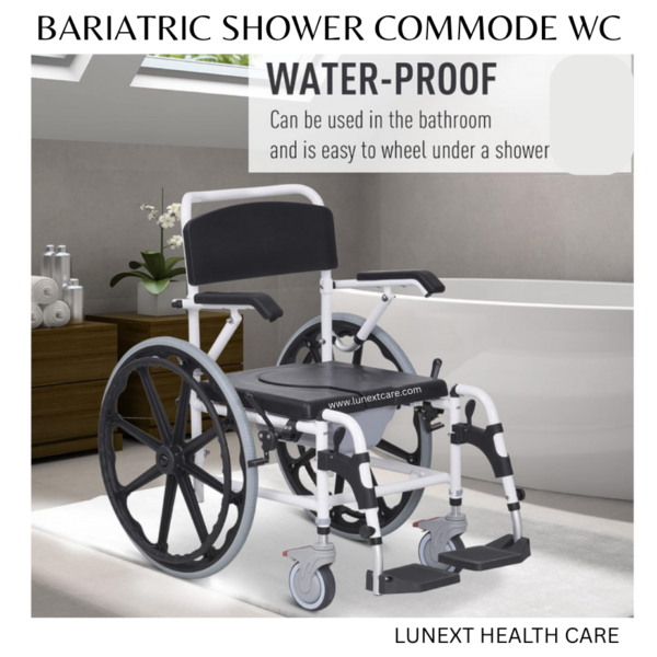 Bariatric SHOWER COMMODE WHEELCHAIR india