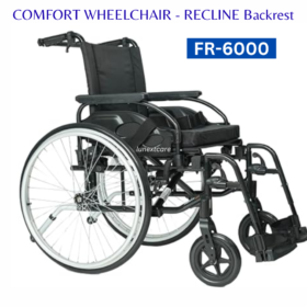 Comfort wheelchair with backrest recliner 