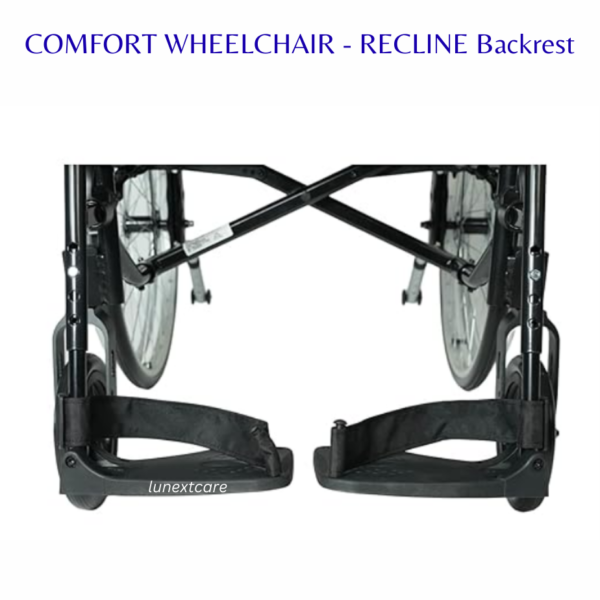 Comfort Transit wheelchair with backrest recliner