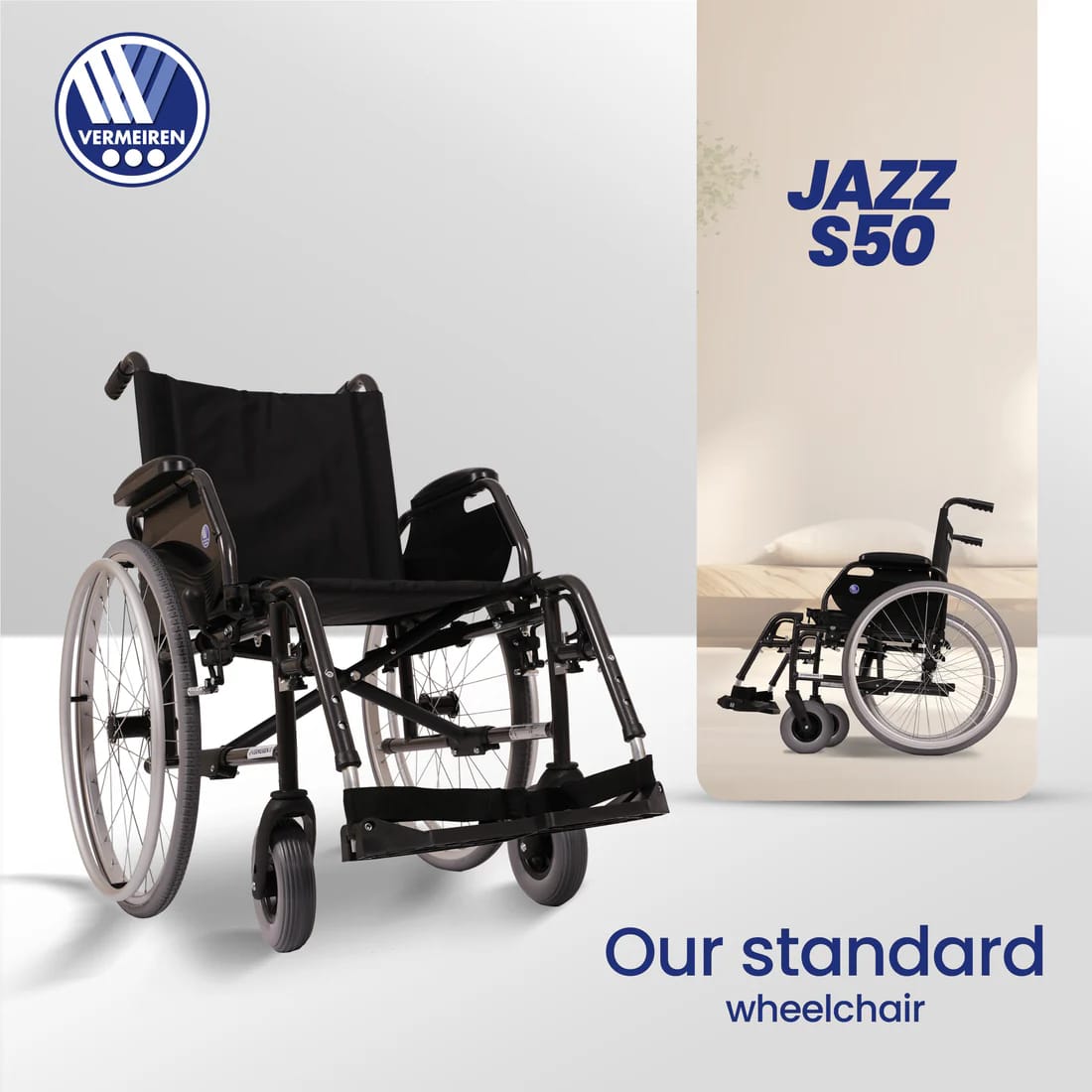 Jazz S50 Premium Foldable Wheelchair Jazz S50 Premium Foldable Wheelchair