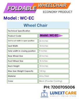 FOLDABLE WHEELCHAIR chennai