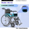 FOLDABLE WHEELCHAIR CHROME FINISH