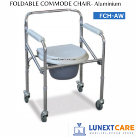 Aluminum Commode Chair with wheels