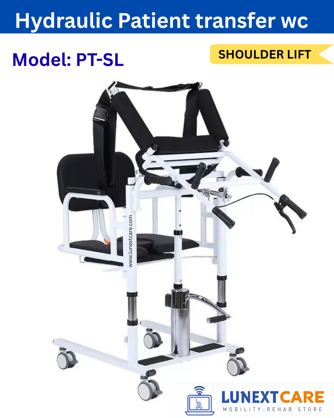 PATIENT LIFT TRANSFER WHEELCHAIR