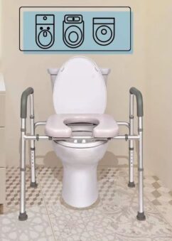 Toilet commode seat raiser 