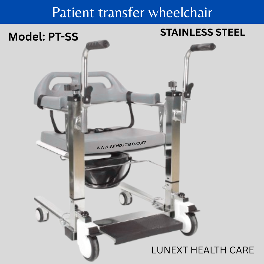 PATIENT TRANSFER WHEELCHAIR Stainless steel