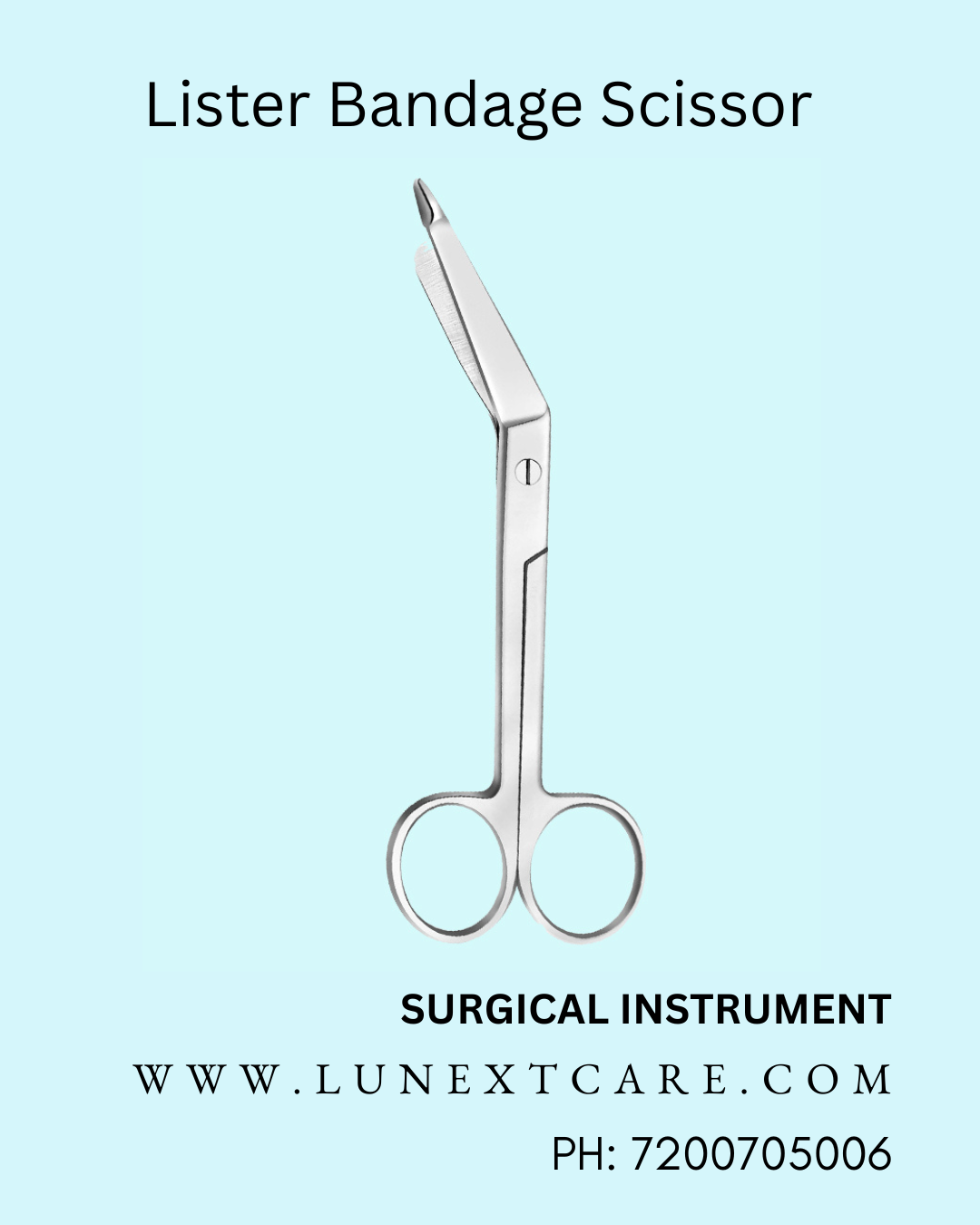 Lister bandage scissor