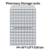 Pharmacy rack with 108 bin