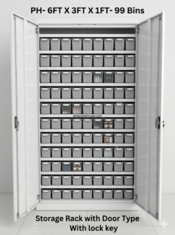 Pharmacy racks with door type