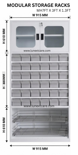 Modular Pharmacy rack chennai - MH SERIES