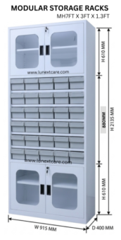 Modular Pharmacy rack chennai - MH SERIES MT02