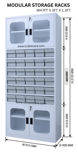 Modular Pharmacy rack chennai - MH SERIES MT02