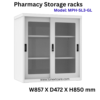 Modular Pharmacy slide Glass door Rack