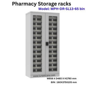 Modular Pharmacy Rack - Model: MPH-DR-SL13-65 bin