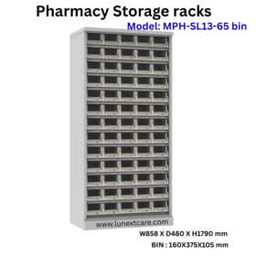 Modular Pharmacy Rack - Model: MPH-SL13-65 bin